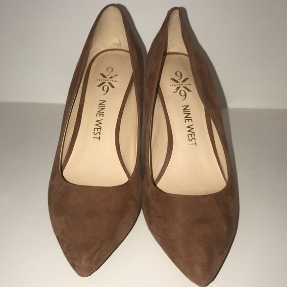 NINE WEST 9 technology Suede Snakeskin Heels Pumps - Picture 3 of 5